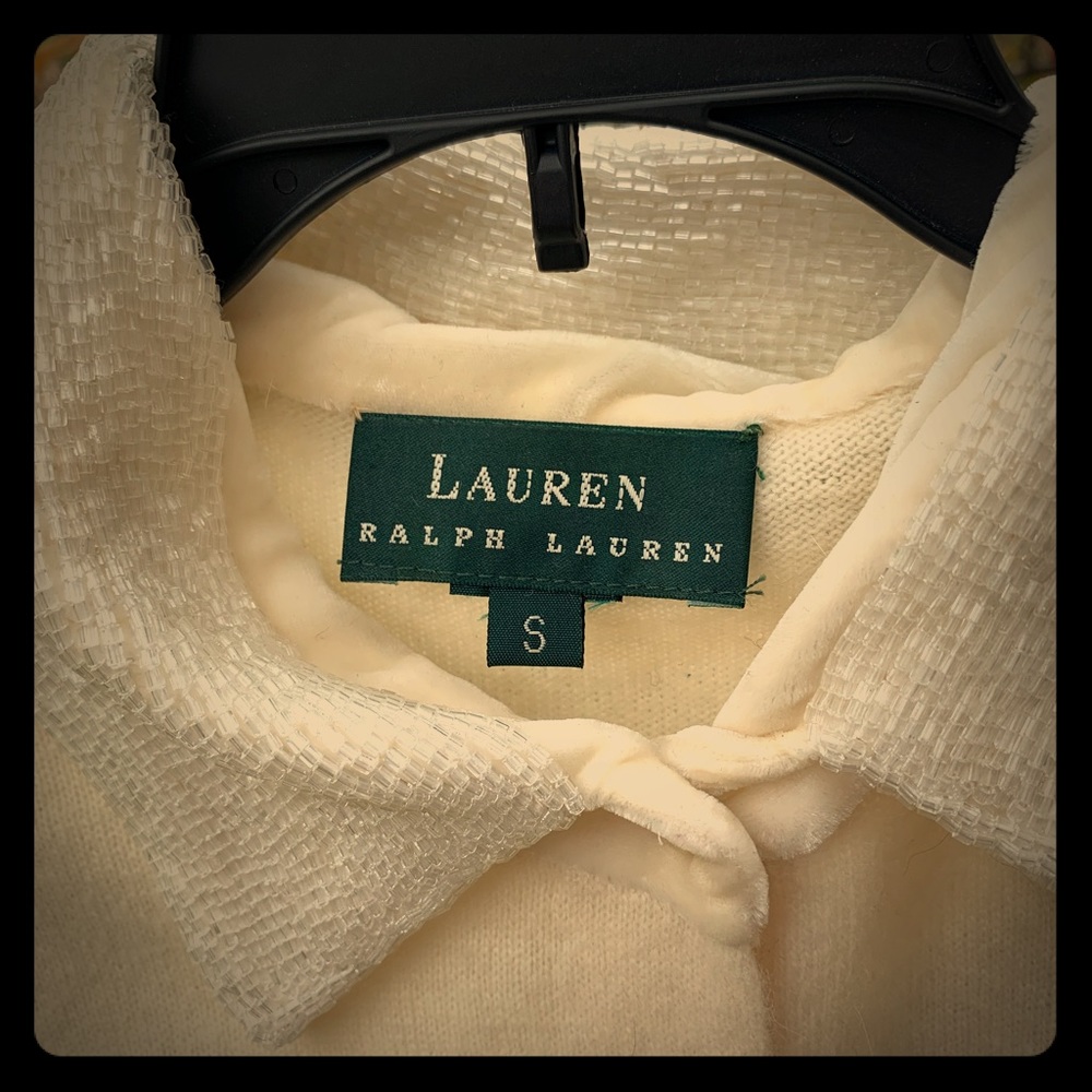 Lauren by Ralph Lauren Cashmere sweater beadwork